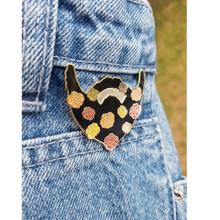 Load image into Gallery viewer, Floral Beard Enamel Pin
